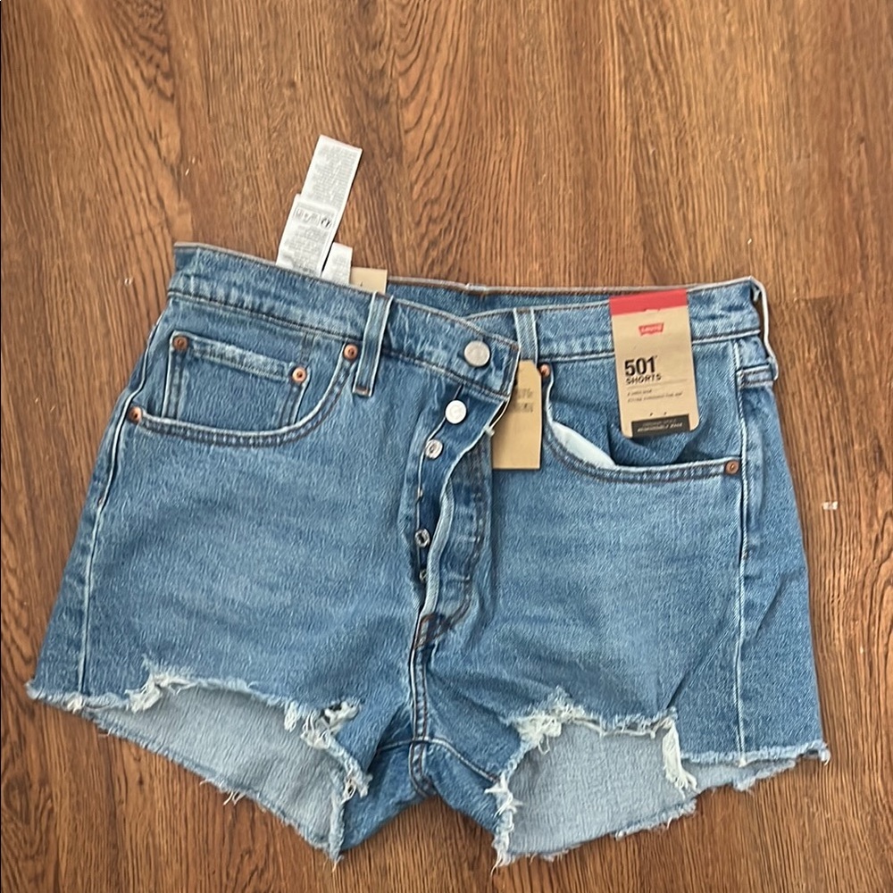 Levi's Women's Blue Denim Shorts